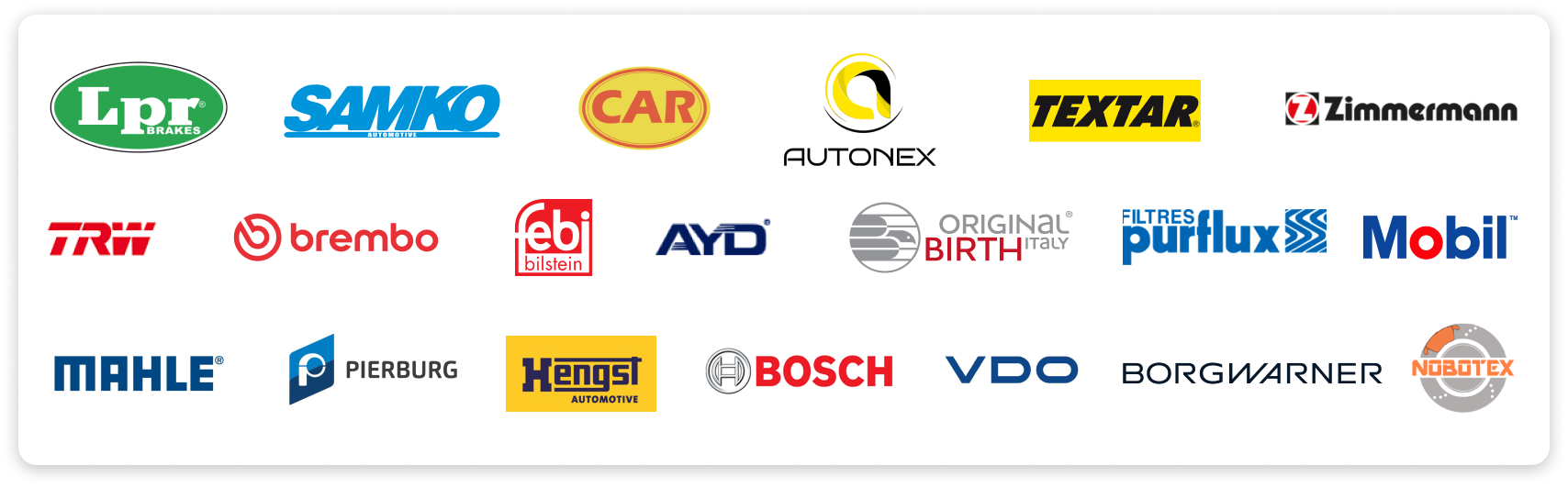 We carry these OEM Brands